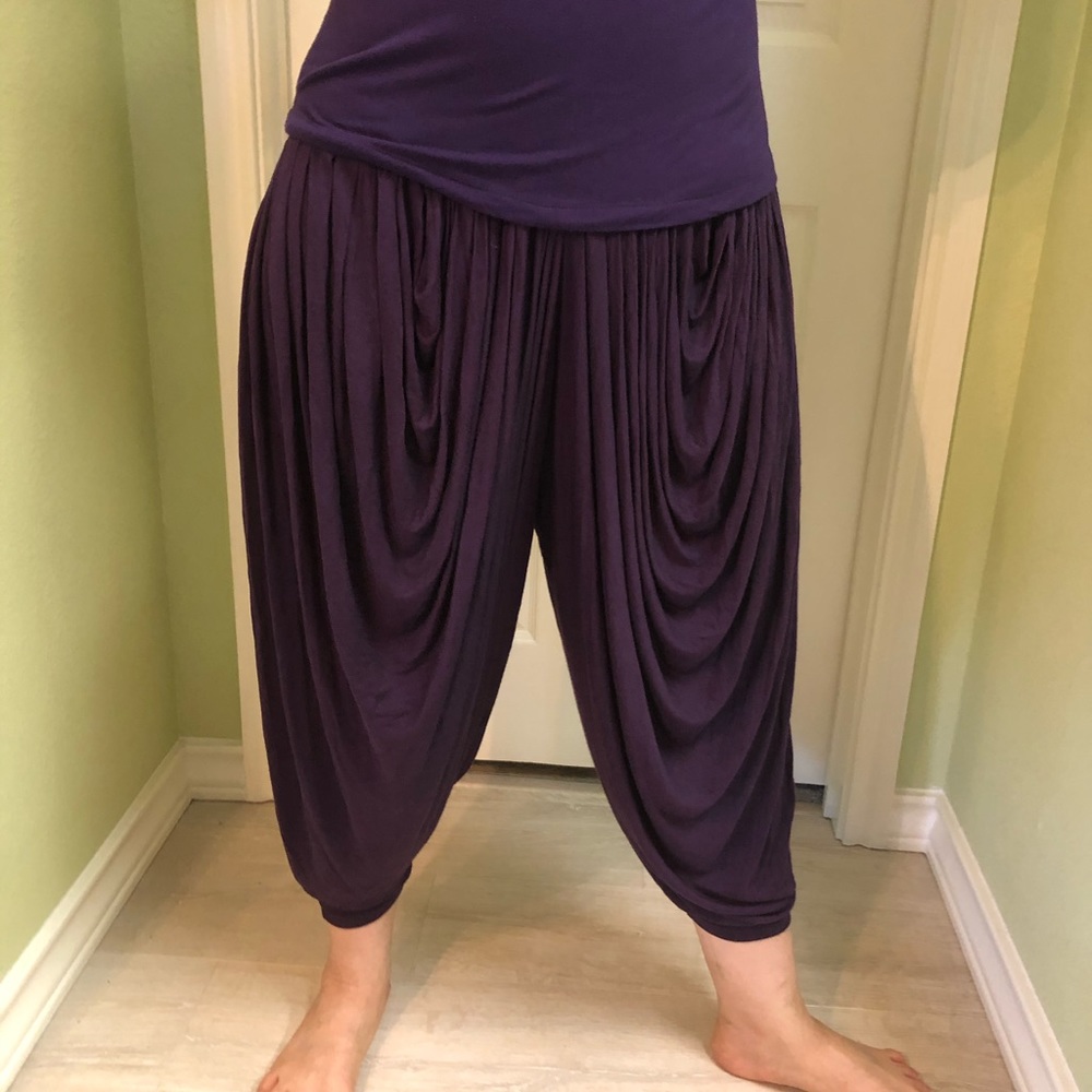 Purple harem pants